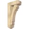 Ekena Millwork Merced Arts and Crafts Rough Sawn Bracket w/ Offset Brace, Douglas Fir, 6"W x 16"D x 28"H BKT0604X16X28MRC03RDF - alternate 1